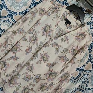 Flower print blouse